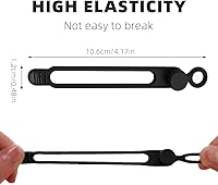 Vista 2 de Organizador de Cables de Datos, 2025 Nuevas Correas de Cable de Silicona Elástica, Sujetadores de Cables Reutilizables para Agrupar y Sujetar