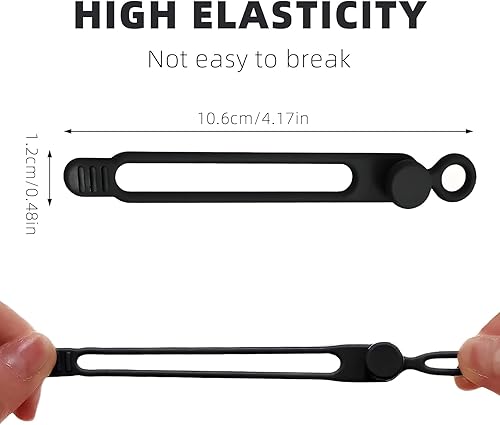 Miniatura 2 de Organizador de cables de datos, 2025, nuevo organizador de cables de silicona elástica, organizador de cables reutilizable para agrupar y sujetar