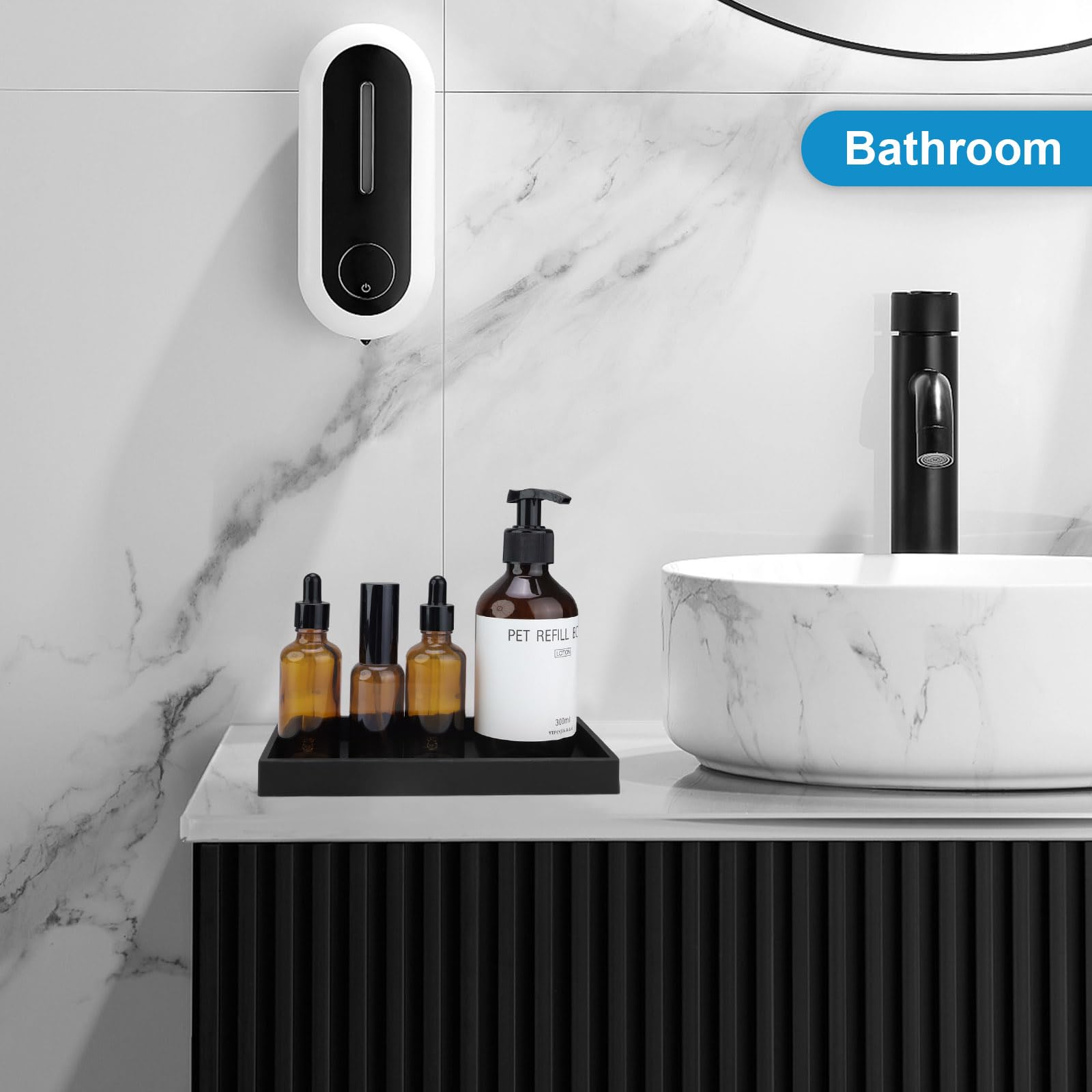 2 Vassoi Da Bagno In Silicone Nero - Rettangolari, Morbidi, Facili Da Pulire, Per Cosmetici E Gioielli - Foto 4