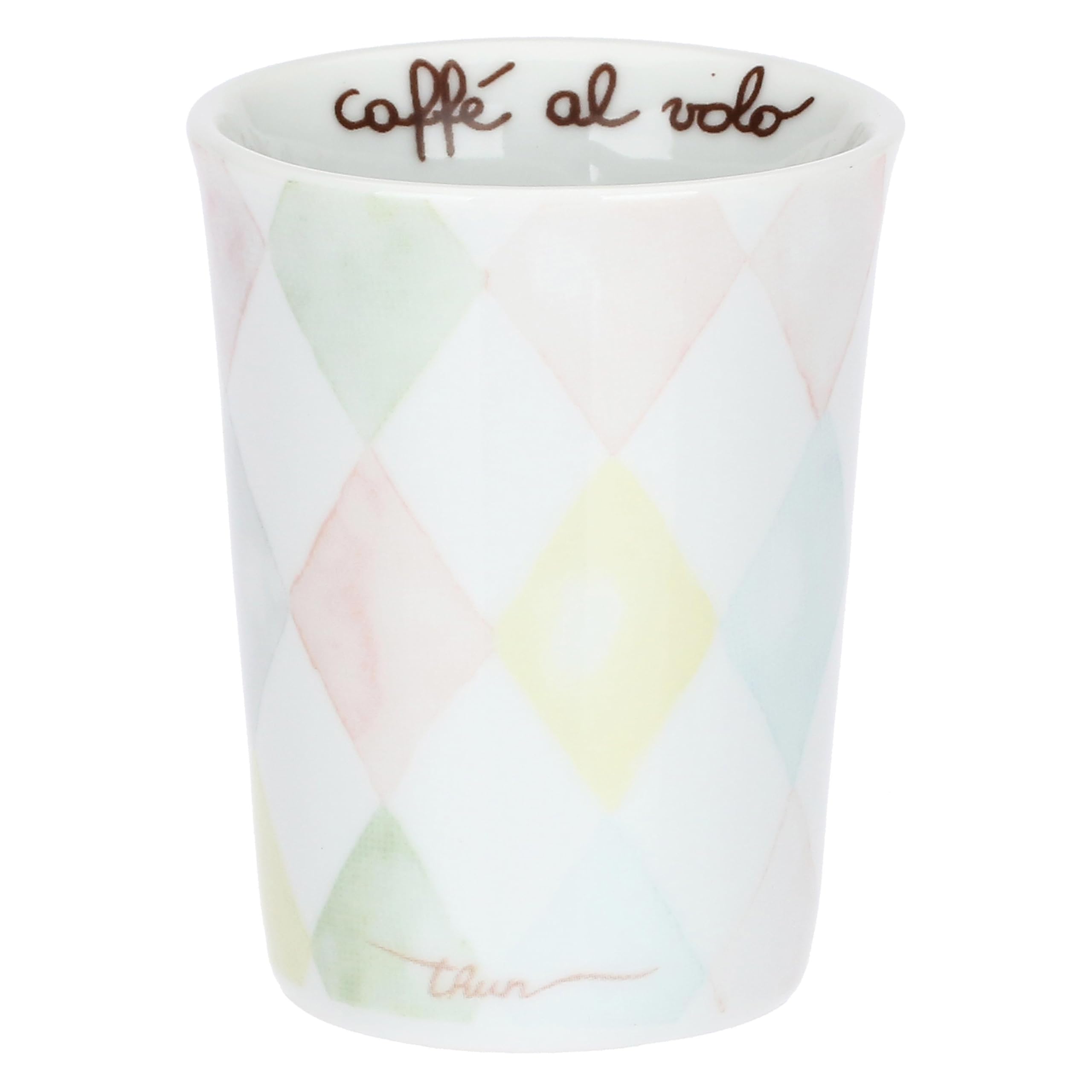THUN Set 6 Tazzine da Caffè in Porcellana Incanto di Primavera, 4,5x7,5 cm