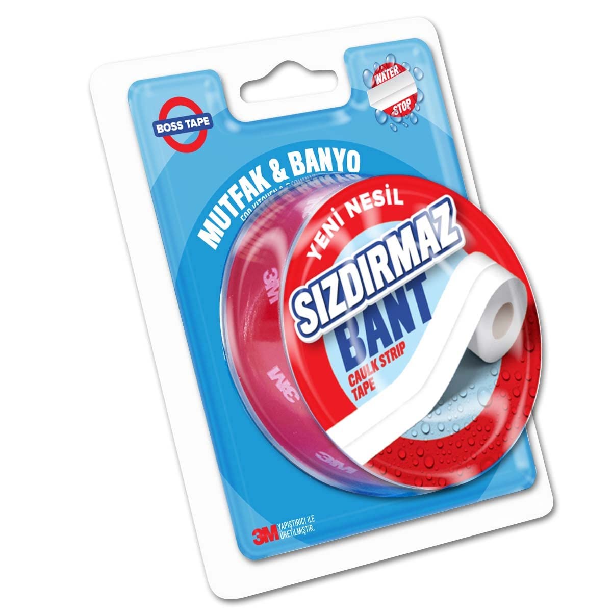 Boss Tape Su Geçirmez Bant, 22 mm x 3.35 m, Beyaz