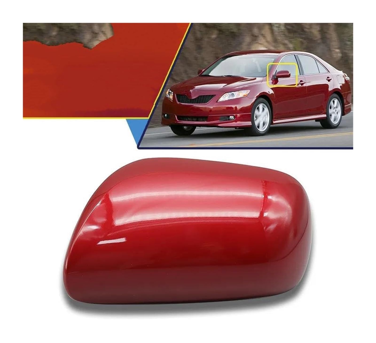 Per Toyota Per Vios Per Yaris Sedan P90 2008-2013 Auto Al Fuori Ala Laterale Copertura Specchio Retrovisore Custodia Borsette Coperture Specchi Calotta Specchietto Laterale Dell'auto(7,Left)