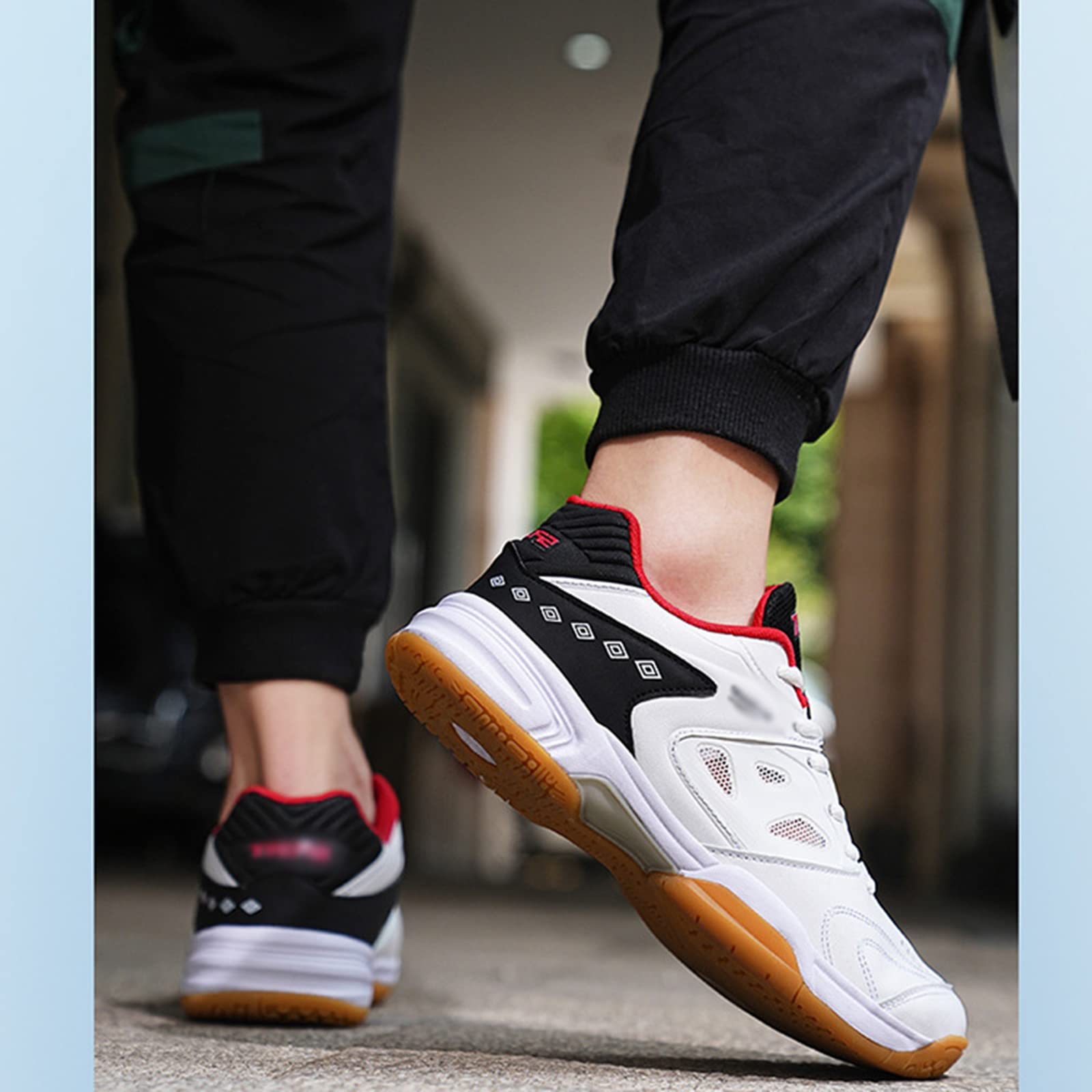 AIRFUL Zapatos Deportivos de Tenis y Raqueta para Hombre, Zapatos de Entrenamiento de cancha Interior, Tenis de Squash, Tenis atléticos, Zapatos de Entrenamiento para cancha Interior y Exterior
