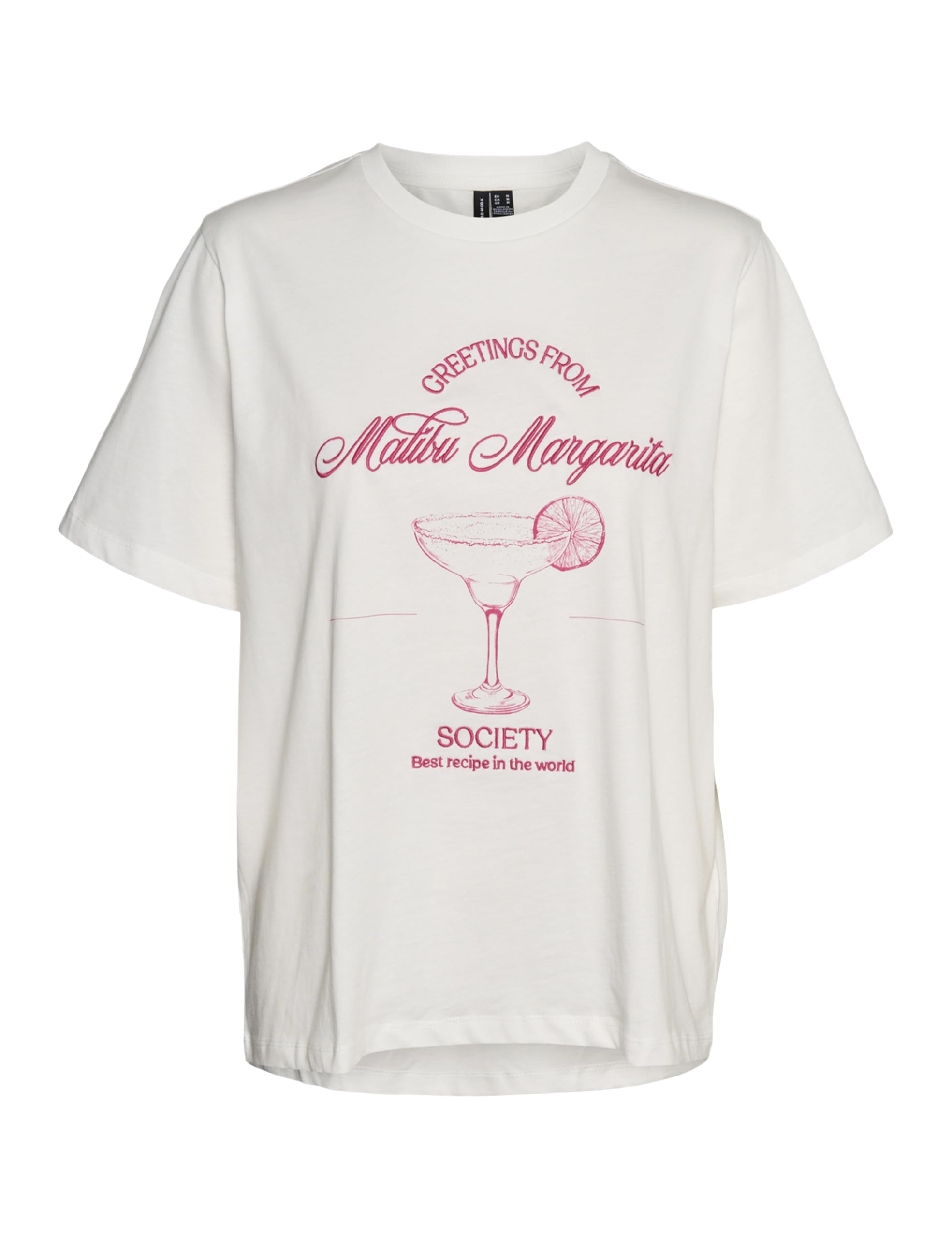 VERO MODA Women's Vmezra Caty SS Top Box JRS Ga T-Shirt