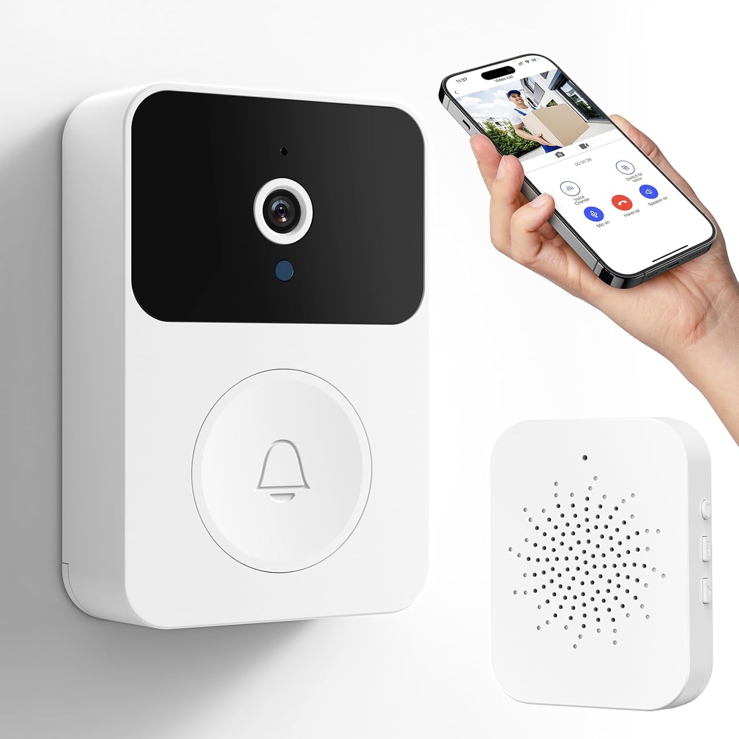 VIGILMATE WiFi Video Doorbell with Camera and Chime, 1080p HD Video, Night Vision (B0DDLBGKZN) Amazon Price History, Amazon Price Tracker