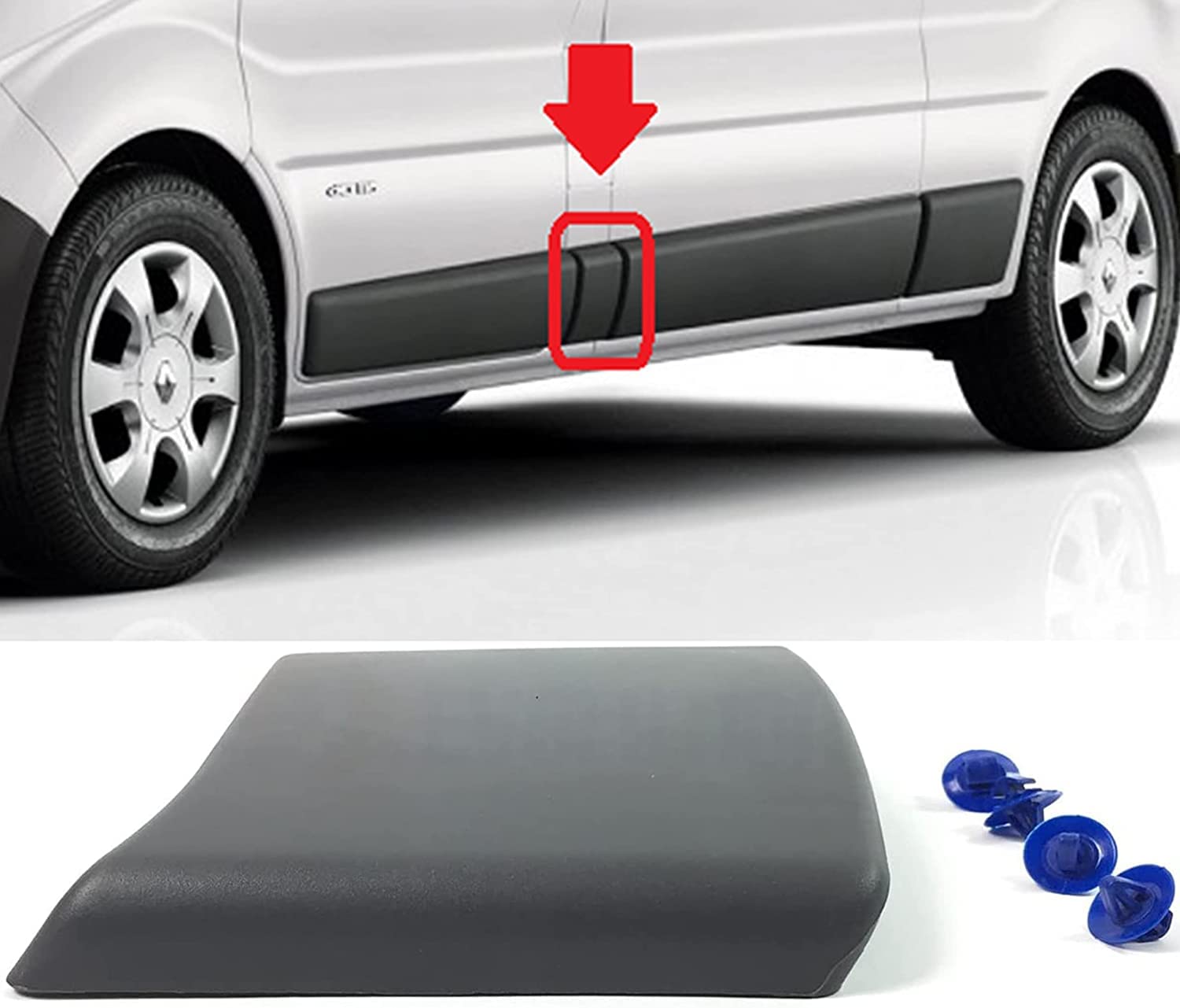 Bastone/modanatura del pannello centrale sinistro compatibile con Renault Trafic II, Opel Vivaro e Nissan Primastar | Facile installazione e qualità OEM | FINAO AUTOPARTS