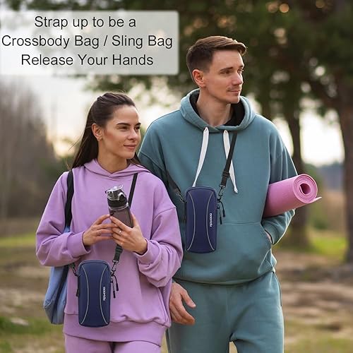 Miniatura 4 de Soporte para teléfono para correr con correa cruzada, banda para el brazo para teléfono para correr para iPhone 15 14 Pro Max, Samsung de menos de