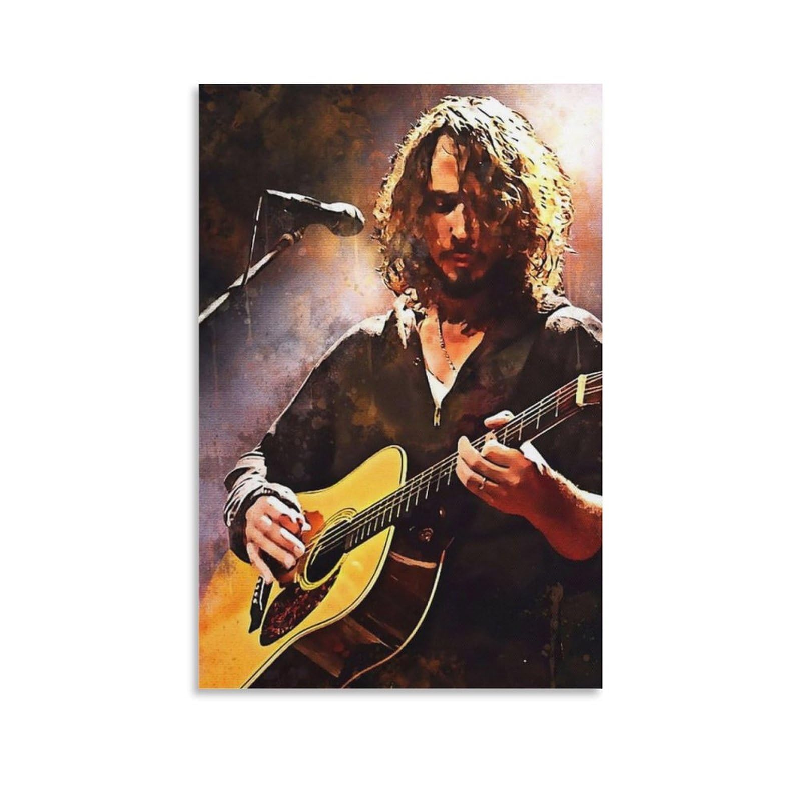 FCOIN Chris Cornell Canvas Poster Artworks Canvas Poster Wall Art Prints Home Modern Decor 20x30inch(50x75cm)