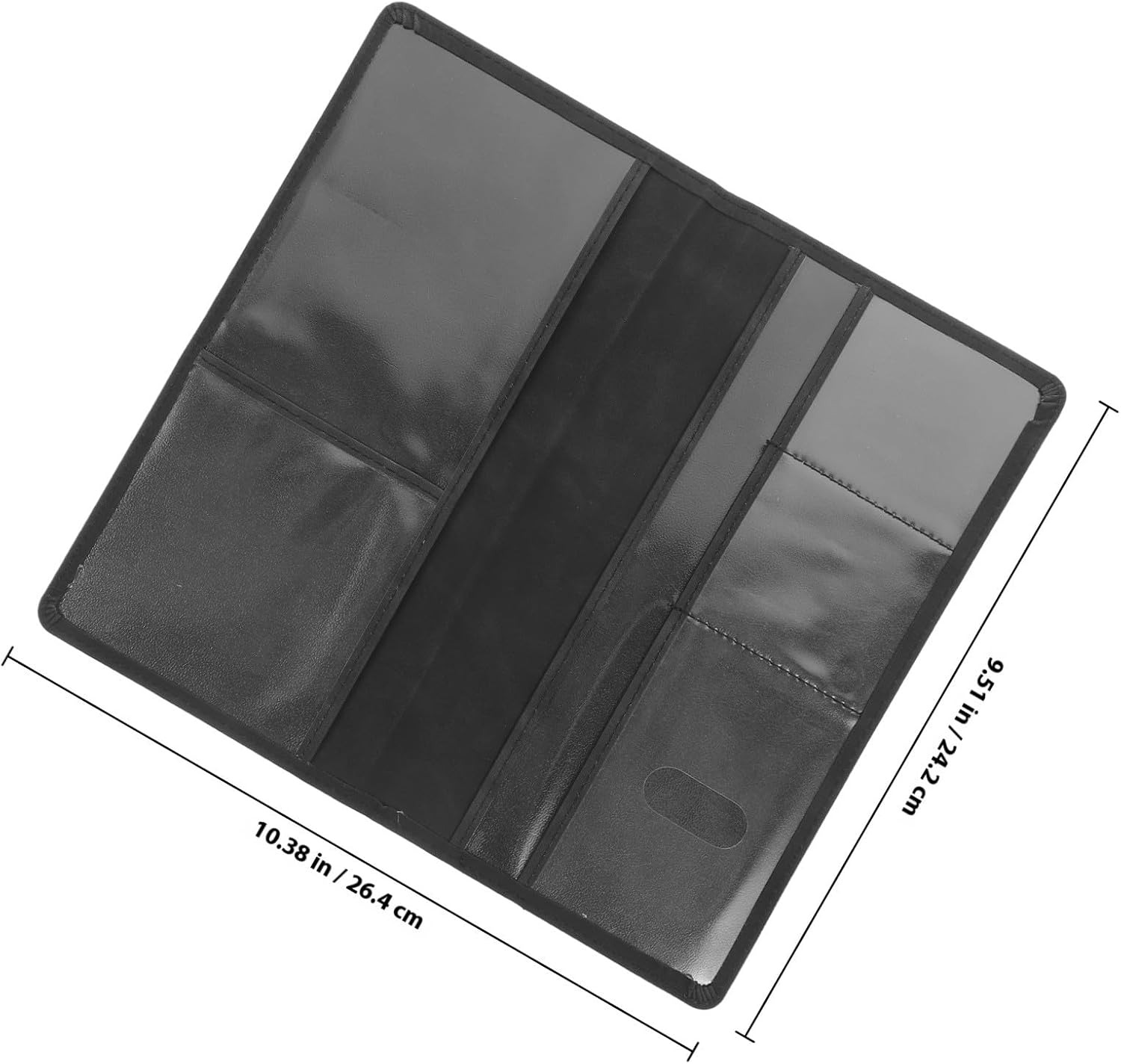 PU Car Registration Sleeve Vehicle Document Holder for Driver with Safe Storage Lightweight Wallet for Insurance License Credit and Id Cards Multifunctional Auto Paperwork
