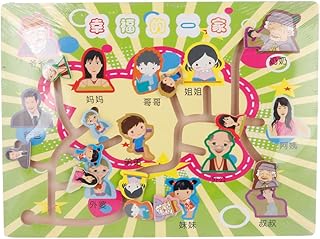 لعبة أحجية خشبية تعليمية للأطفال بعمر 3 إلى 5 سنوات Qyzzw120 من 3 ايه، متعدد الألوان 2