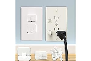 AOSITE Magnetic Self-Closing Outlet Cover - 10 Pack Essential Outlet Safety Kit...