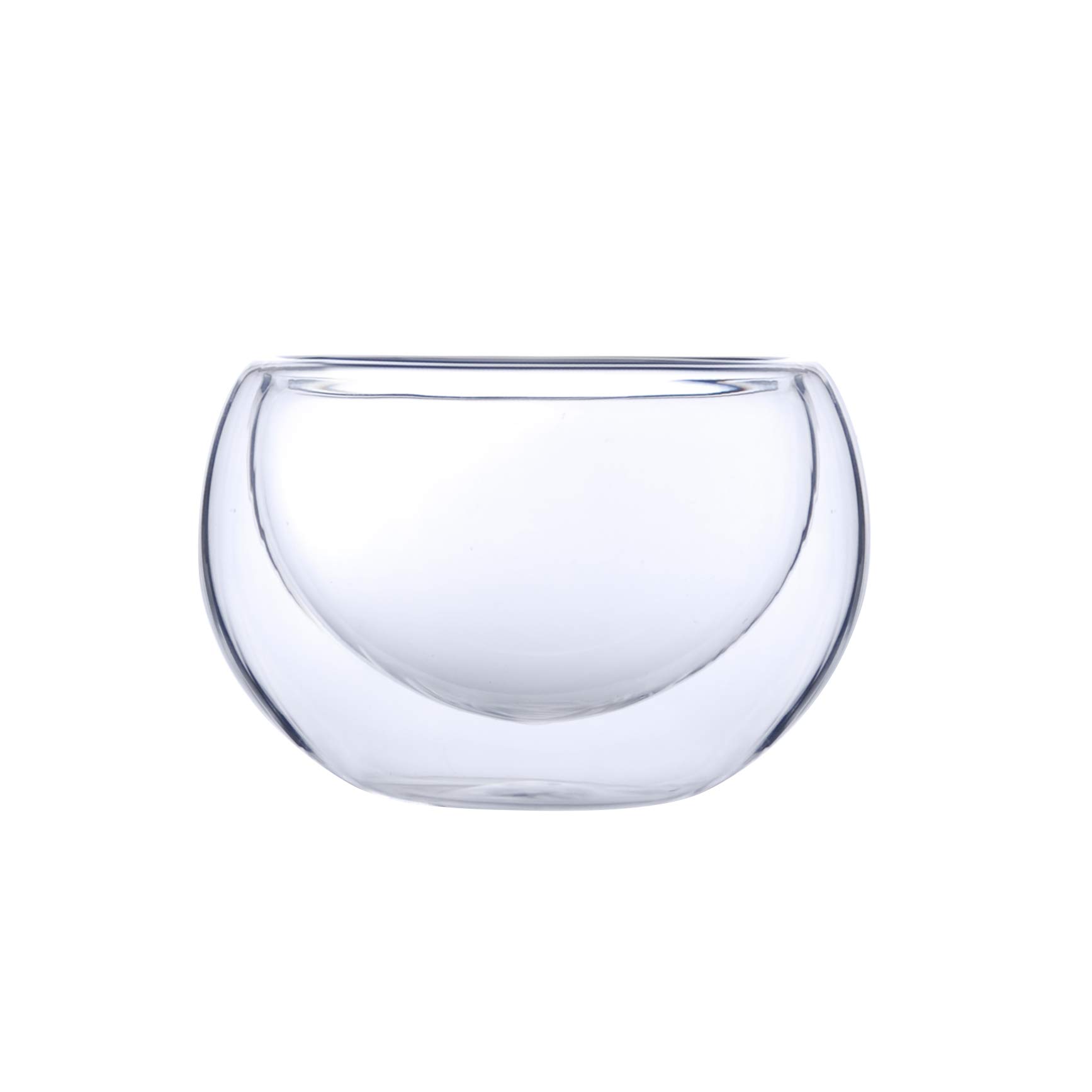 Tea Concept Borosilicate Glass Tea Cups Double Wall 2 fl oz Suitable for Loose Leaf Tea or Flower Tea (2 Fl Oz Cup)
