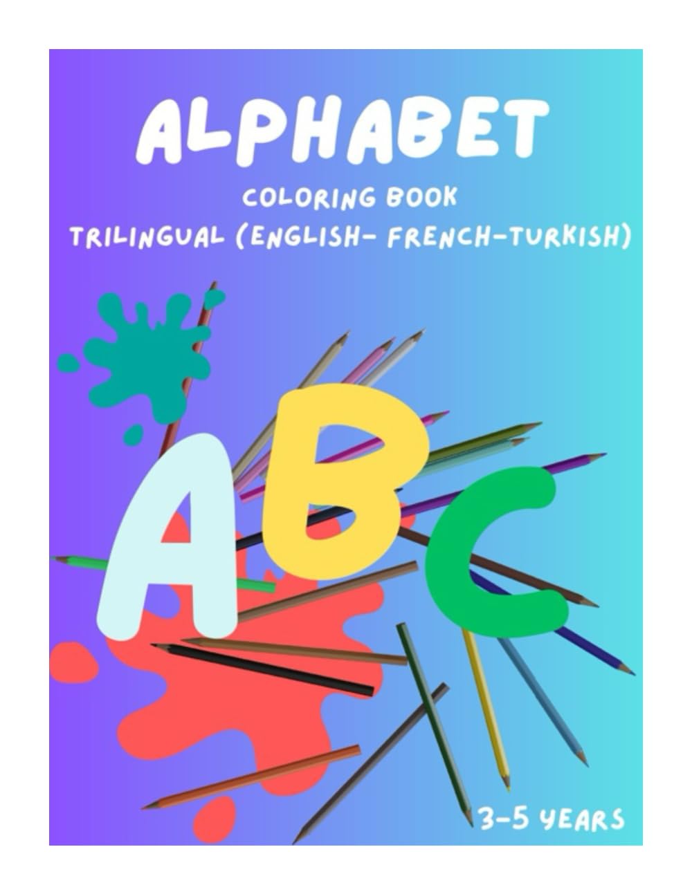 ABC Trilingual Coloring Book
