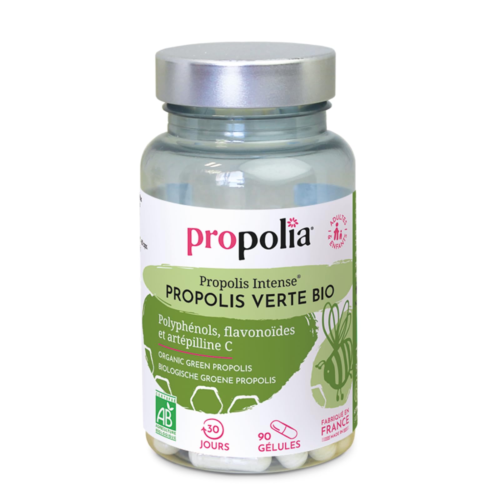 PROPOLIA - Gélules de Propolis Verte Bio - 150 mg - Immunité - 90 gél.