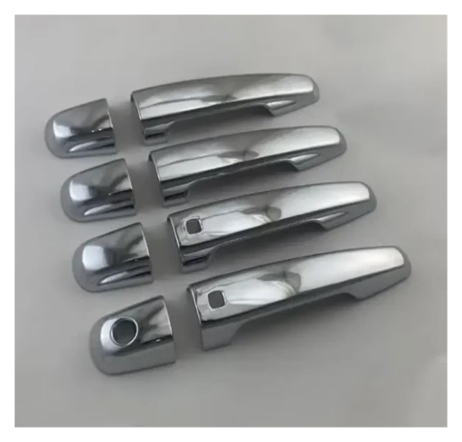 RAGPUKMUAN Car Door Outer Grab Handle for Mitsubishi Triton L200 2007-2021 ​Chrome Accessories Trim Chrome Plated Car Styling Door Handle Cover(2020-2021)