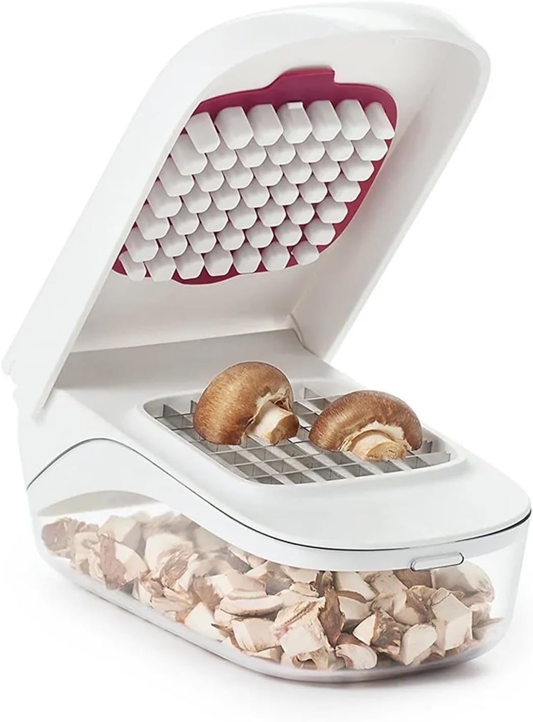 Stainless Steel Potato Dicer Multipurpose Vegetable Chopper Manual Onion Cutter Food with Detachable Storage Bin Kitchen Tool