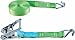 Produktbild Connex Zurrgurt - Zweiteilig - 6 m x 38 mm - 2000 kg maximale Belastbarkeit - Mit Spannratsche & Spitzhaken - Aus Polyester / Spanngurt / Ladungssicherung / Ratschengurt / B34416