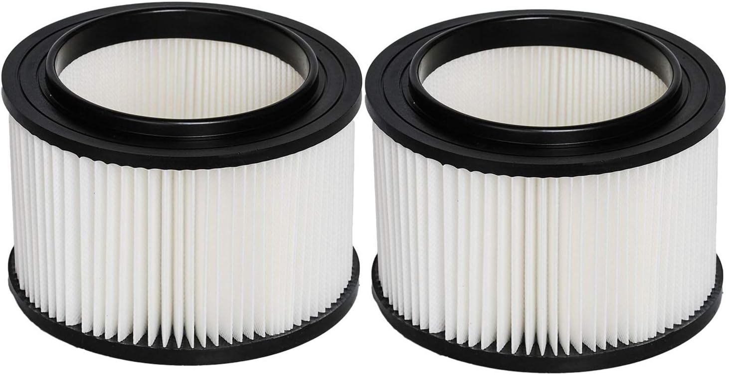 HIFROM 17810 Filter Compatible with Craftsman Shop Vac 917810 Wet Dry Vacuum Filter Fits 3 & 4 Gallon,9-17810 Shop Vac Vacuum Filter (2 Pack)