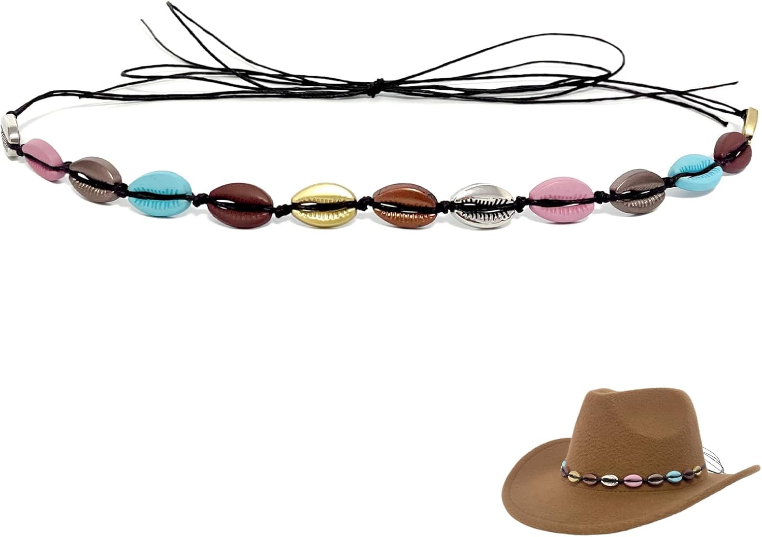 Cowboy Hat Bands for Men Women, Leather Hatbands Belt for Cowboy/Western/Fedora/Cowgirl Hats