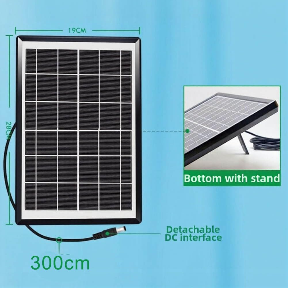 Pompa solare a 5 velocità, 9 V, 6 W, 10 W, impermeabile, con bobina di rame puro, aerazione per laghetto da giardino