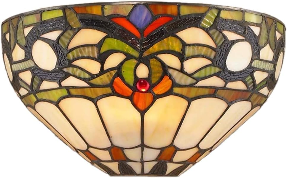 Home Supplies Tiffany Wall Lights for Living Room, Wall Lamps Stained Glass Contemporary Wall