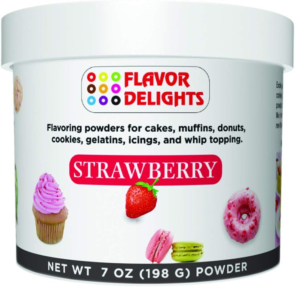 Flavor Delights Flavored Powder Bakery Mix Strawberry