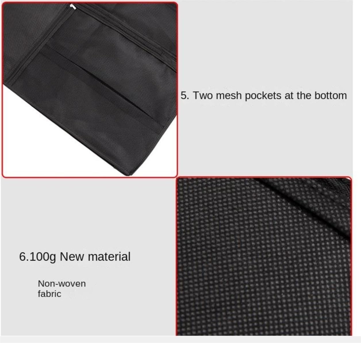 Portatrajes Funda Traje 2 Bolsas De Ropa De Viaje De 40 Pulgadas Con Bolsillos, Bolsa De Traje Plegable Portátil Para Vestidos, Abrigos, Camisas Y Vestidos Funda Ropa Portatrajes Viaje