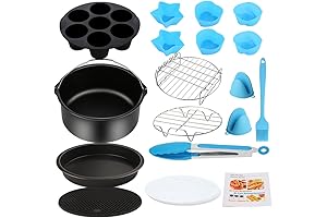 Air Fryer Accessory Bundle for 5.3 - 8 Quart Air Fryers