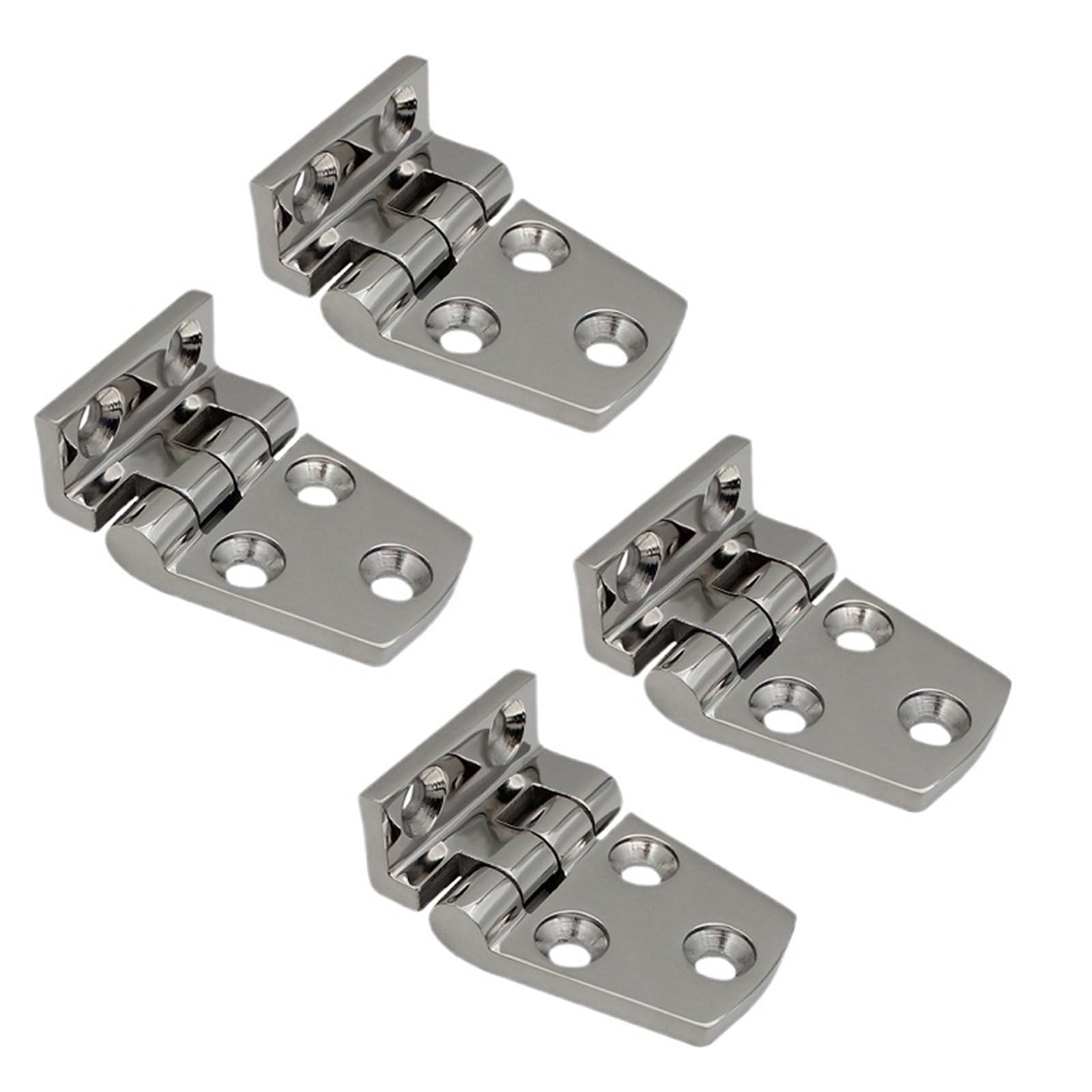 Kdhcvkz 38X54 4Pcs Stainless Steel 316 Hinges With 5 Holes 54Mm 66Mm(38X54)