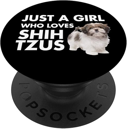 Just a Girl Who Loves Shih Tzus PopSockets PopGrip intercambiable