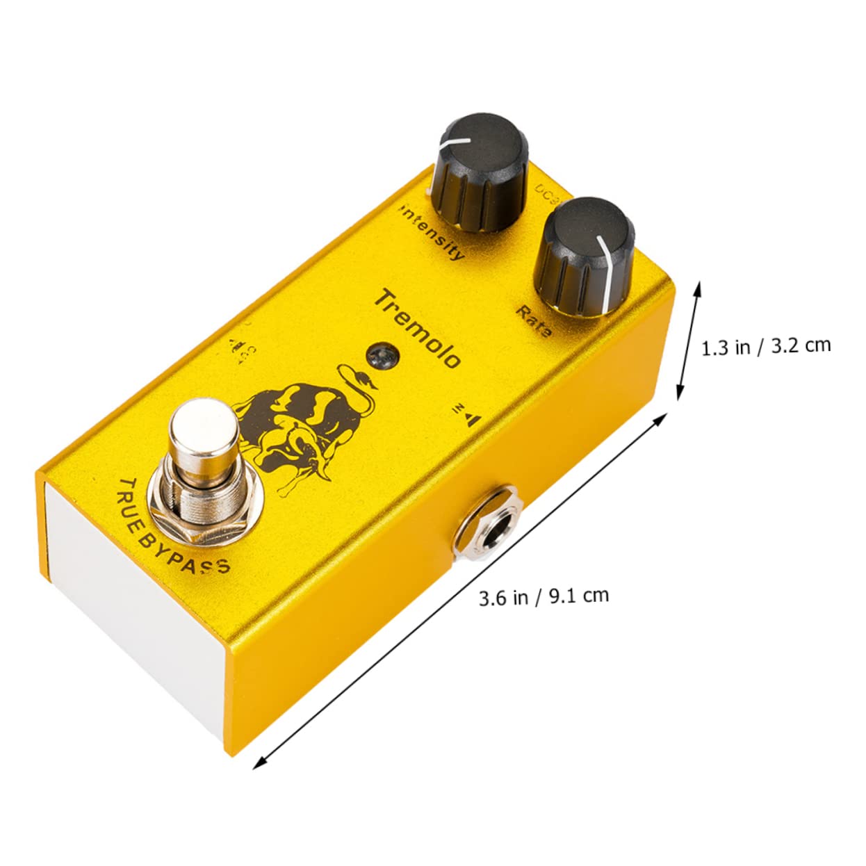 Pedale Tremolo per Chitarra Elettrica Minimizza la Perdita di Tono Circuito a Valvola Fotoelettrica e Design Unico in Lega per Ragazzo Ragazza