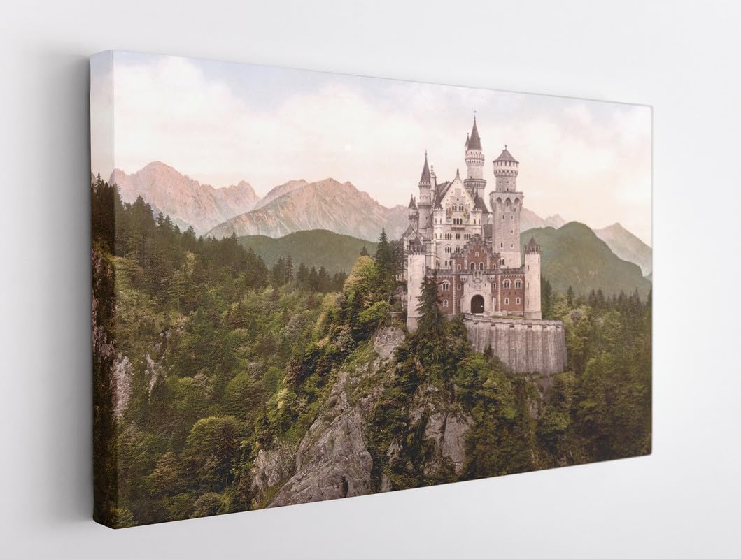 bpaNeuschwanstein Castle Bavaria Germany Canvas For Home And Office Décor (41x60)