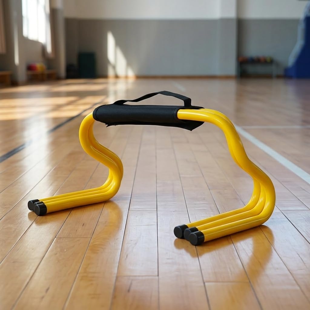 Homyl Agilitätstraining Geräte Fußball, Aus robustem und Stoff - Schnelligkeit - Sporttraining - für Koordination - für Sport - für, 23 cm Hürden (5 Stück) mit Tragegriff