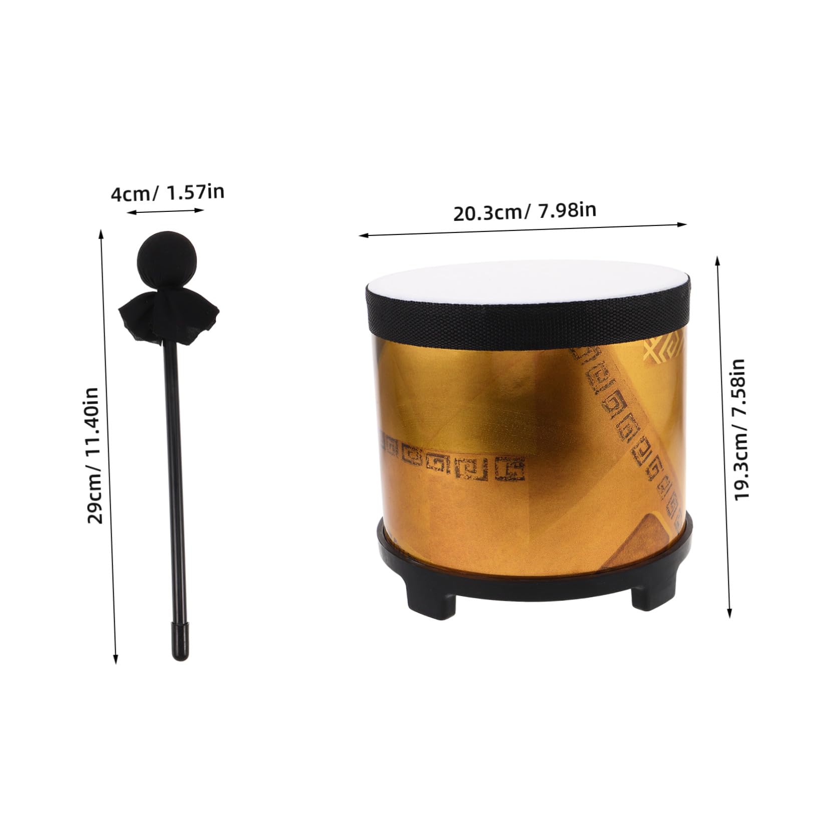 MAGICLULU Instrumentos de Percusión para Batería de Suelo Educativa con Mazos Instrumento Orff para Educación Temprana para Actividades Musicales Colegios y Jardines de Infancia Adecuado