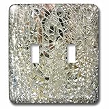 3dRose LSP_203757_2 Print of Mirror Glass Closeup Double Toggle Switch