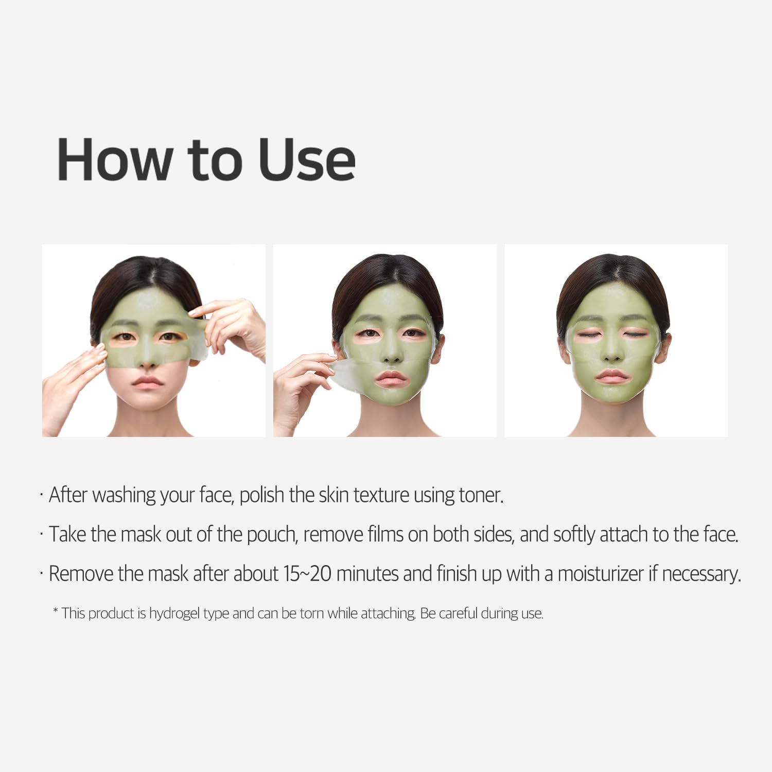 Petitfee Artichoke Soothing Hydrogel Face Mask 5ea - Soothing Facial Mask with Artichoke, Mugwort, Cabbage, Broccoli Extracts, Hydrating, Calming Care - Image 9