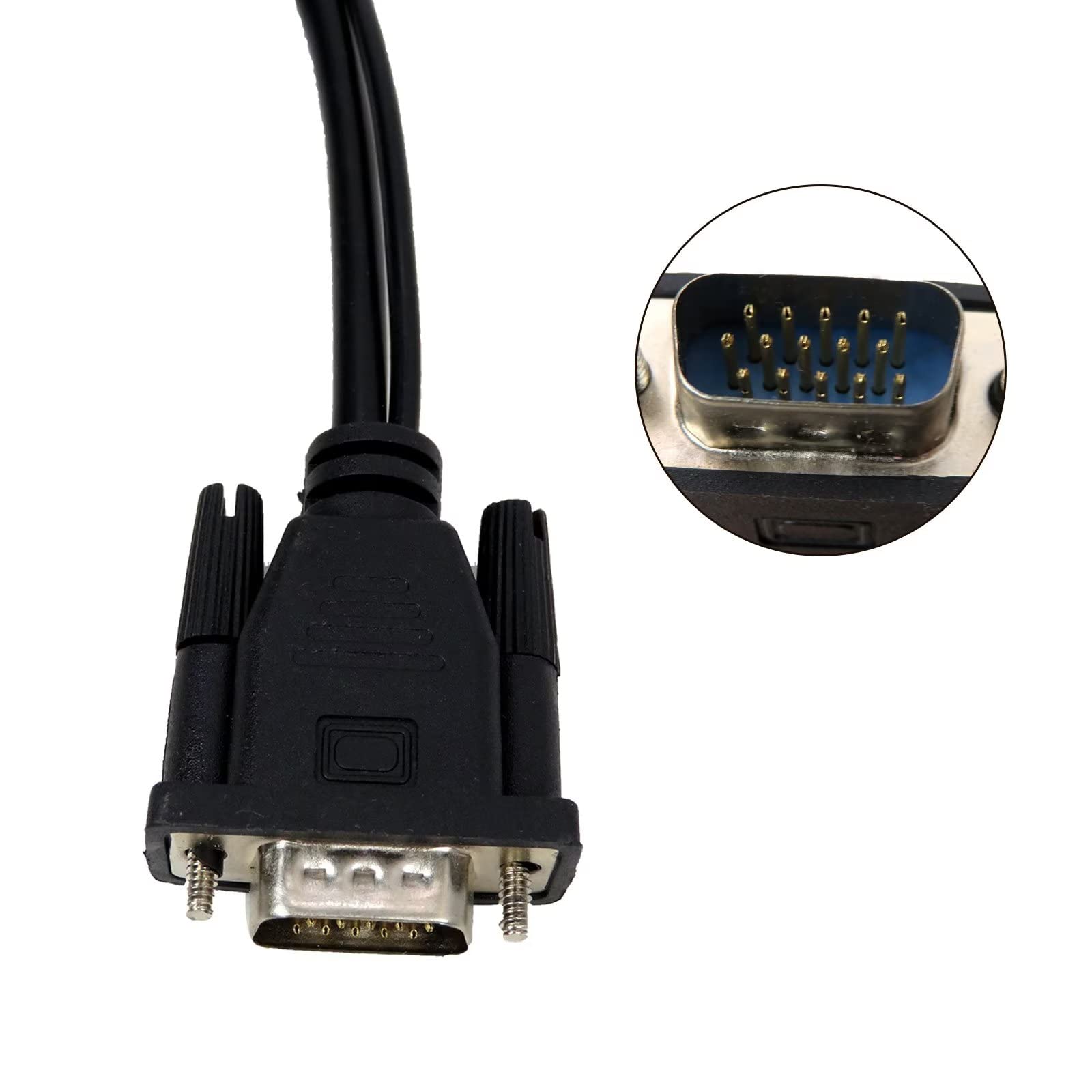 HDMI to VGA Adapter Cable Male To Female HDMI TO VGA Converter With Audio 1080P Digital to Analog Video Audio For Tablet