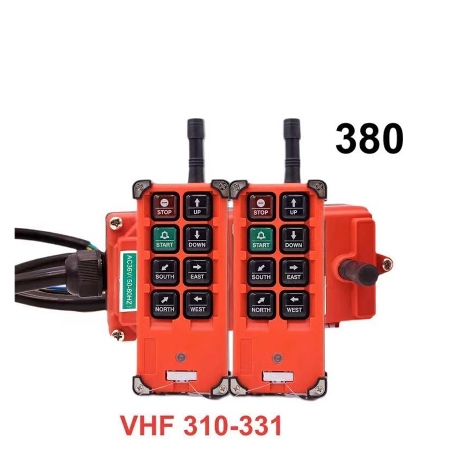 Dźwig Zdalnie Sterowany F21-E1B Bezprzewodowe radio przemysłowe VHF/UHF do dźwigu 2 nadajniki 1 odbiornik dźwigowego(2T1R 38o VHF)