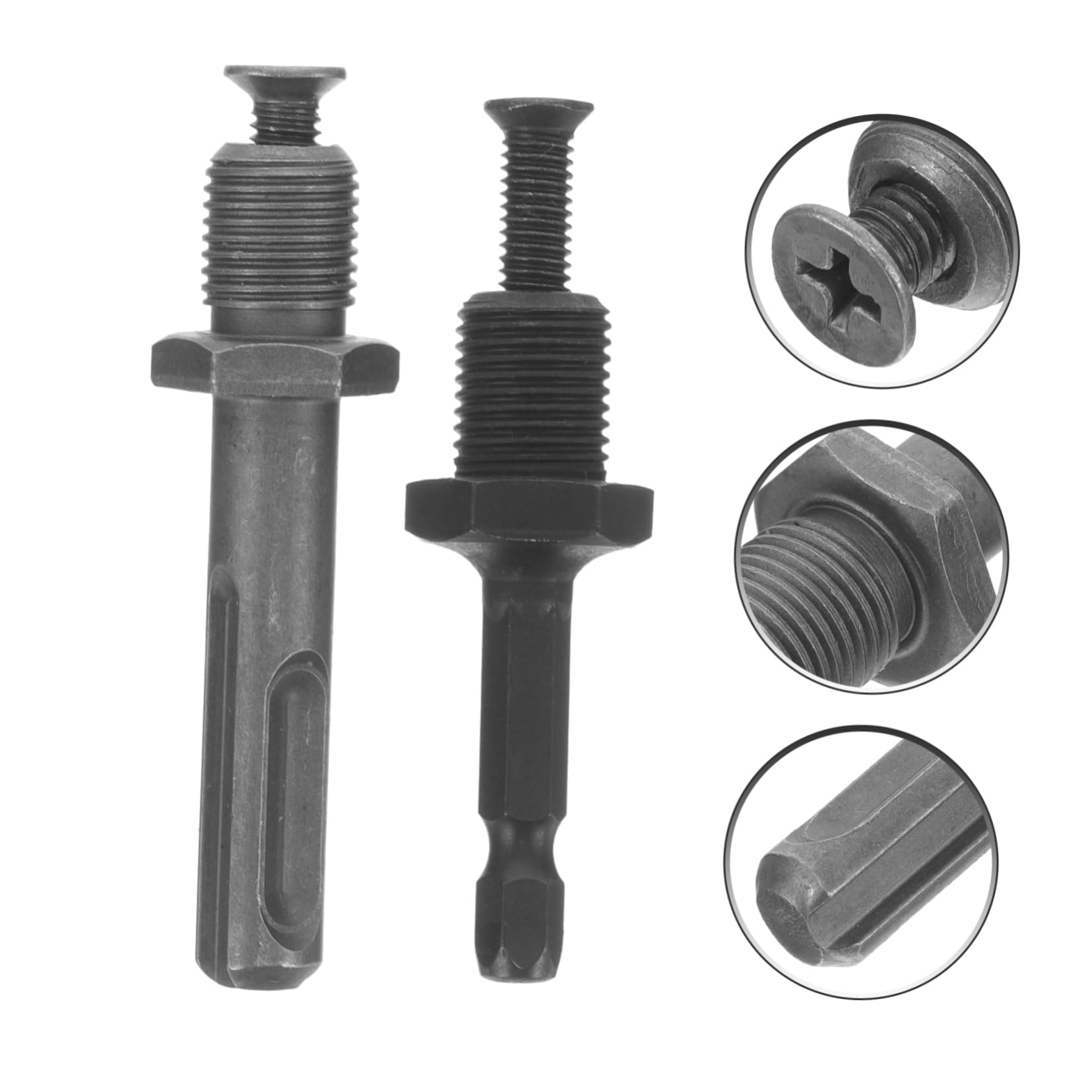 SHINEOFI 4 Set Convertitore Elettrico in Mattoni Asta Attaccamento Adattatore Per Chiave Elettrica Adattatore Per Trapano Avvitatore A Percussione Da Trapano A Presa 4 Pezzi*4