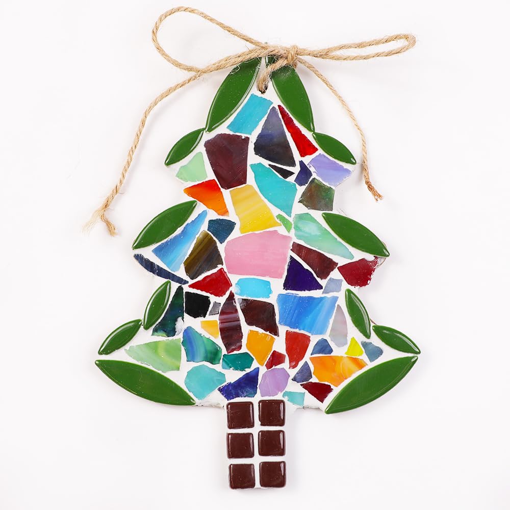 Irregular Stained Glass Scraps Cathedral Glass Scrap Pieces Sheets Mosaic Tiles for DIY Crafts Assorted Colors 1 Pounds /454g (Mixed-1 Pound)