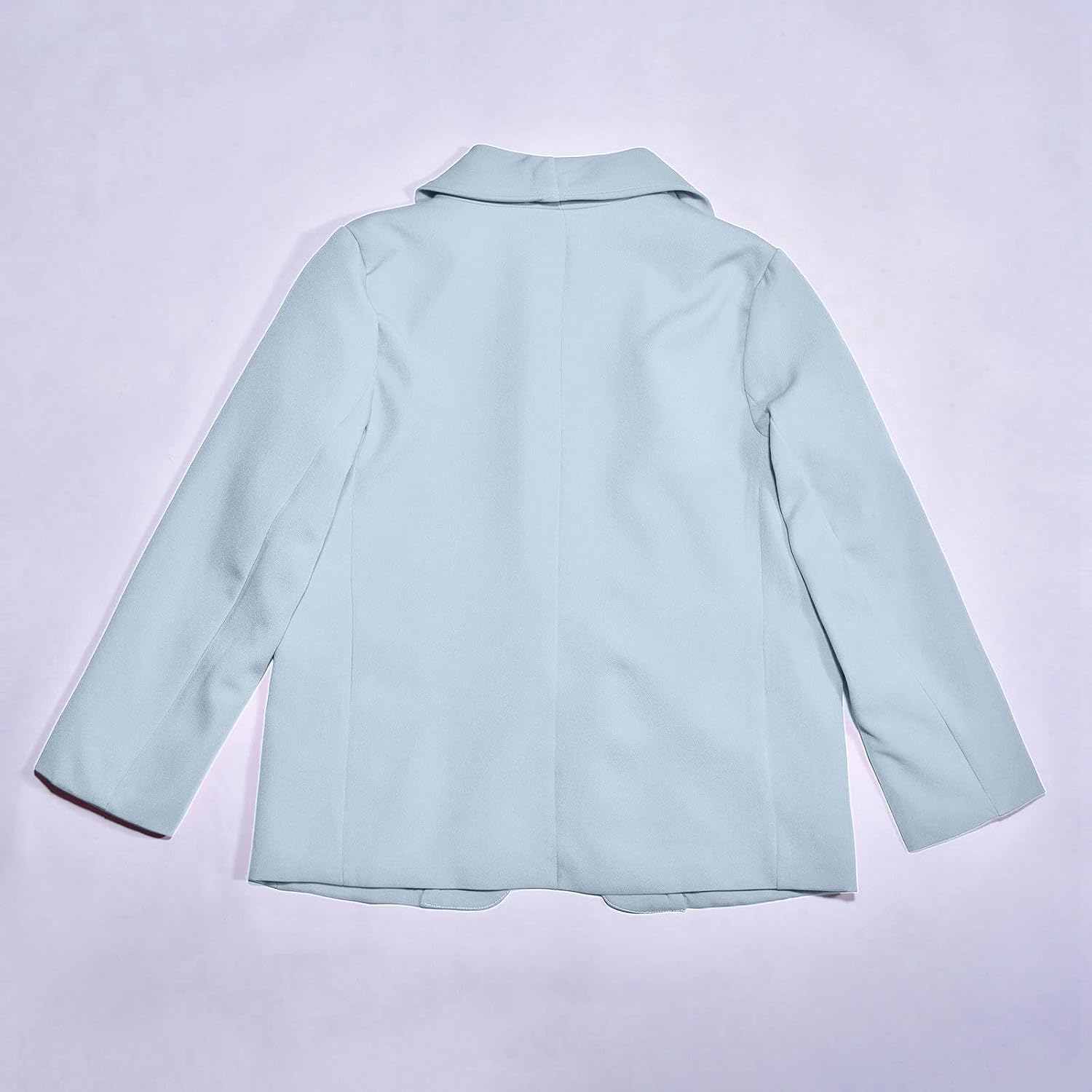 Girls Solid Color Lapel Suit Coat Long Seelve Blazer Jacket Graduation Formal Blazers Open Front Outerwear With Inner Pockets