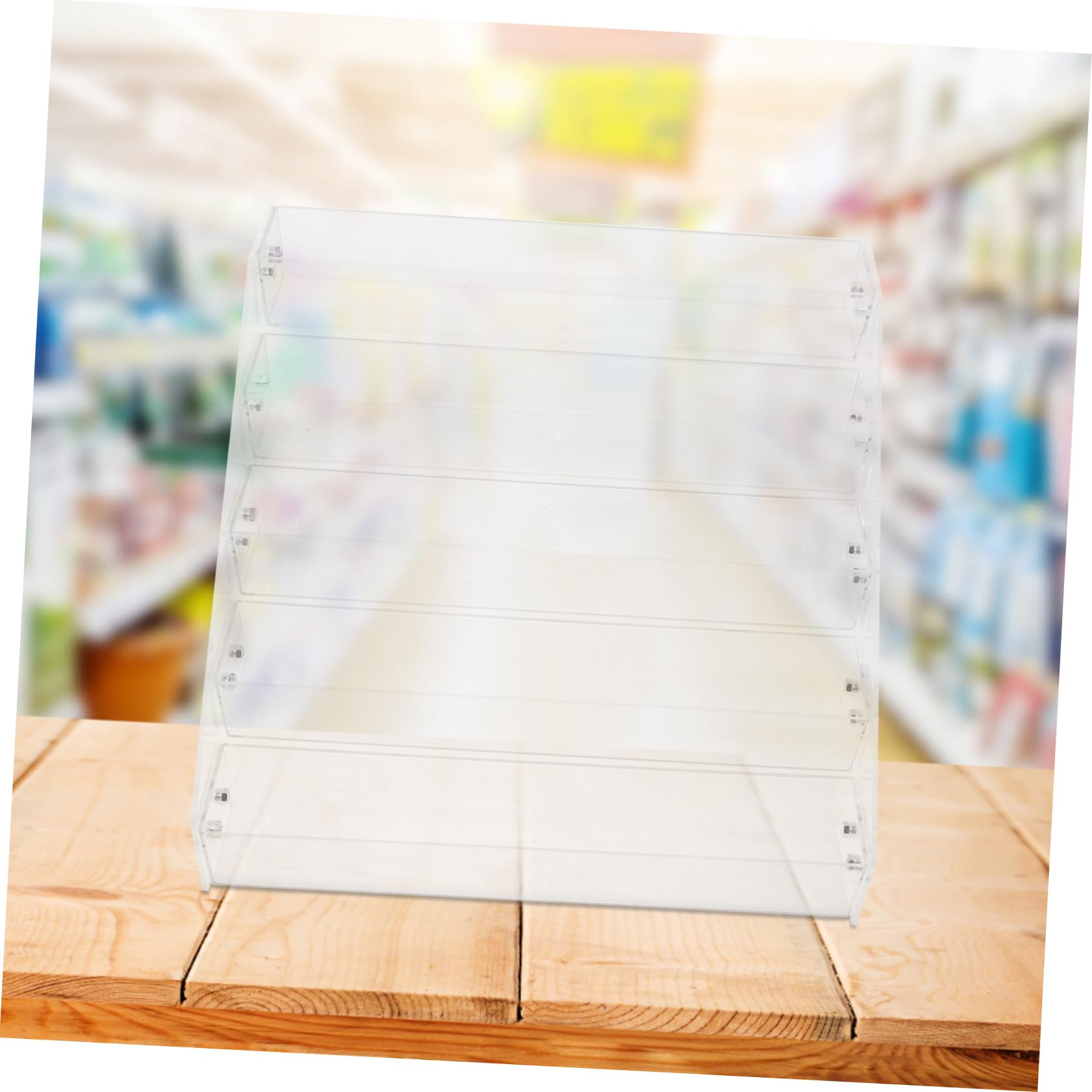 Alipis Acryl Gewürzregal 5-stufiger Vertikal Organizer für Arbeitsplatte Platzsparend und Elegant für Gewürze und Verpackungen im Laden