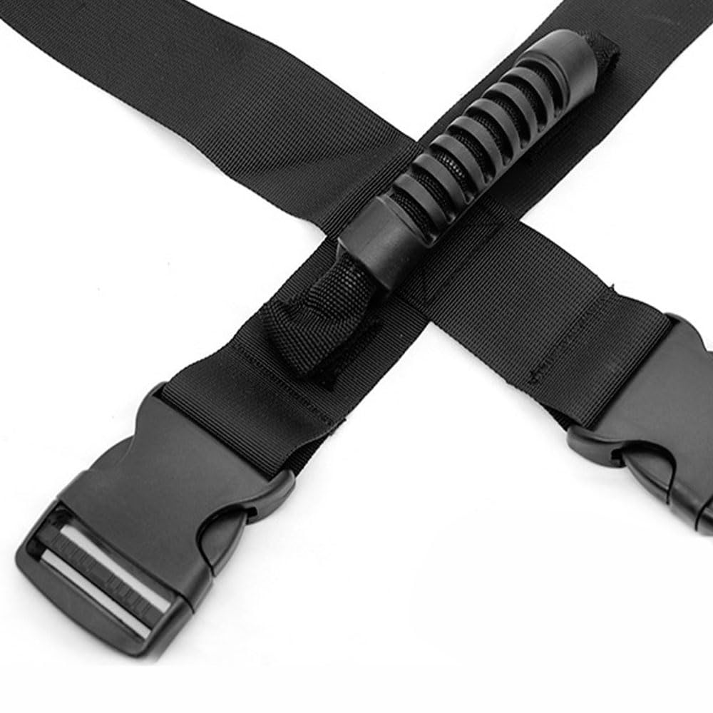 Cinghia per il trasporto con maniglia, cinghia regolabile da 156 cm per sollevare scatole pesanti, bagagli, generi alimentari e borse portaoggetti, cintura portatile stile H per spostamenti sicuri e