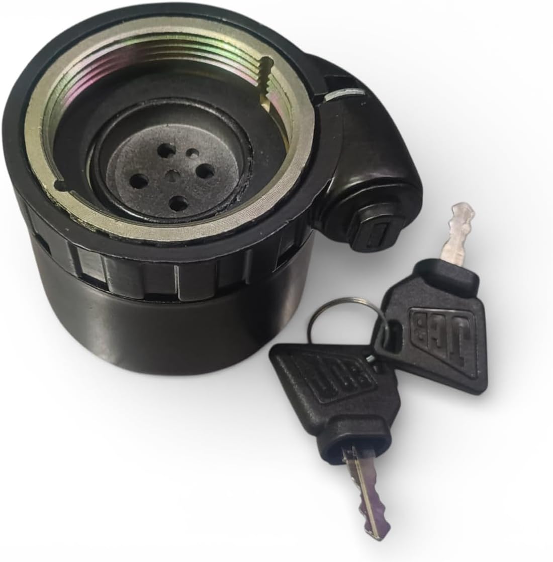 Genuine Hydraulic Filler Cap & 2 Key For JCB (Part No. 32/925421 333/Y1376)