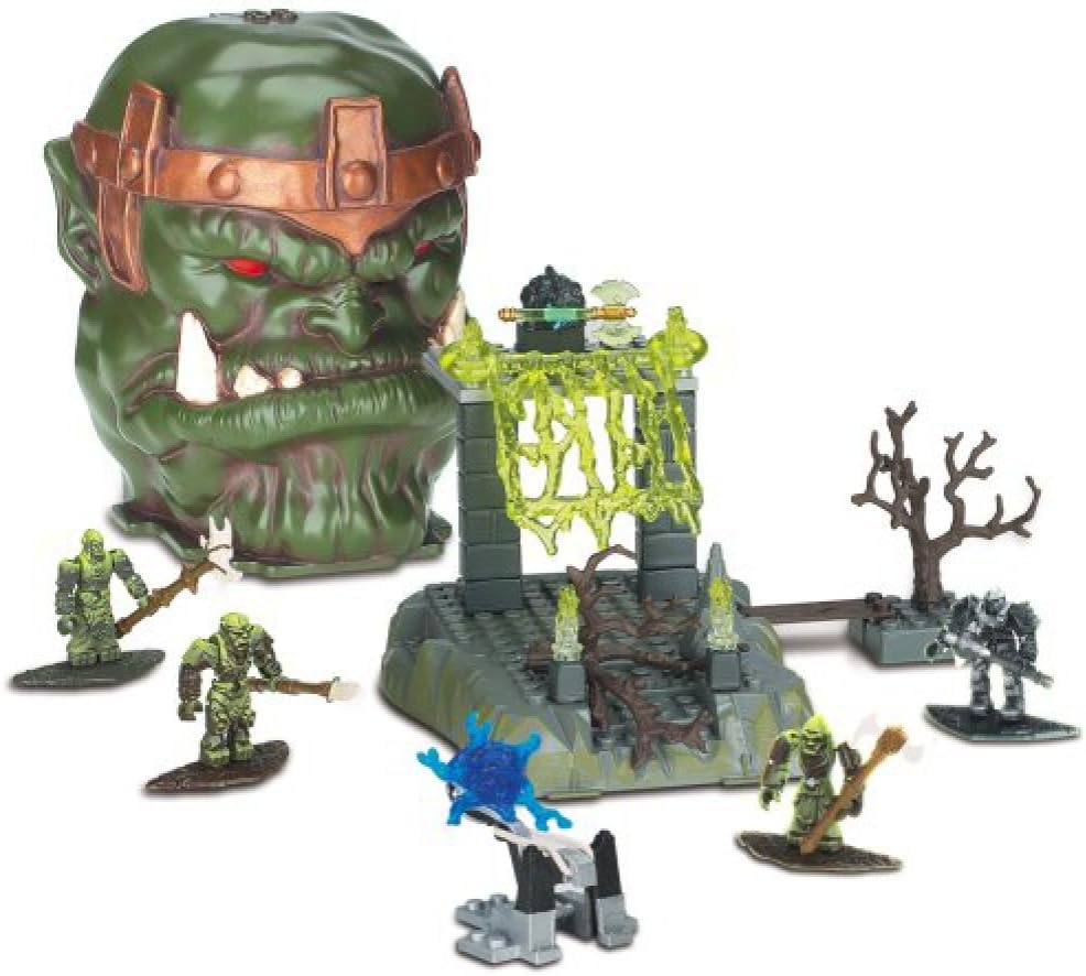 Mega Bloks Fire Cavern Bone Dragon Skull 9427