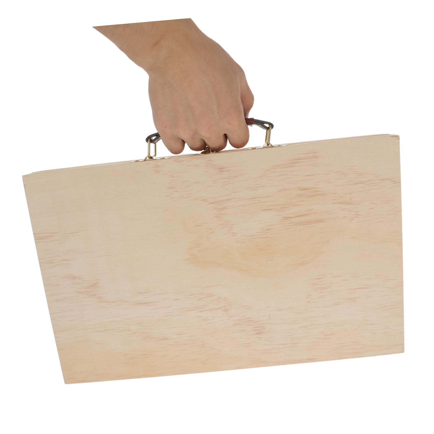 Lurrose 1pièce Boîte De Rangement Bois Pour Peinture Et Crayons Étui Pratique Multi-usage Bois Massif Pour Étudiants Et Artistes