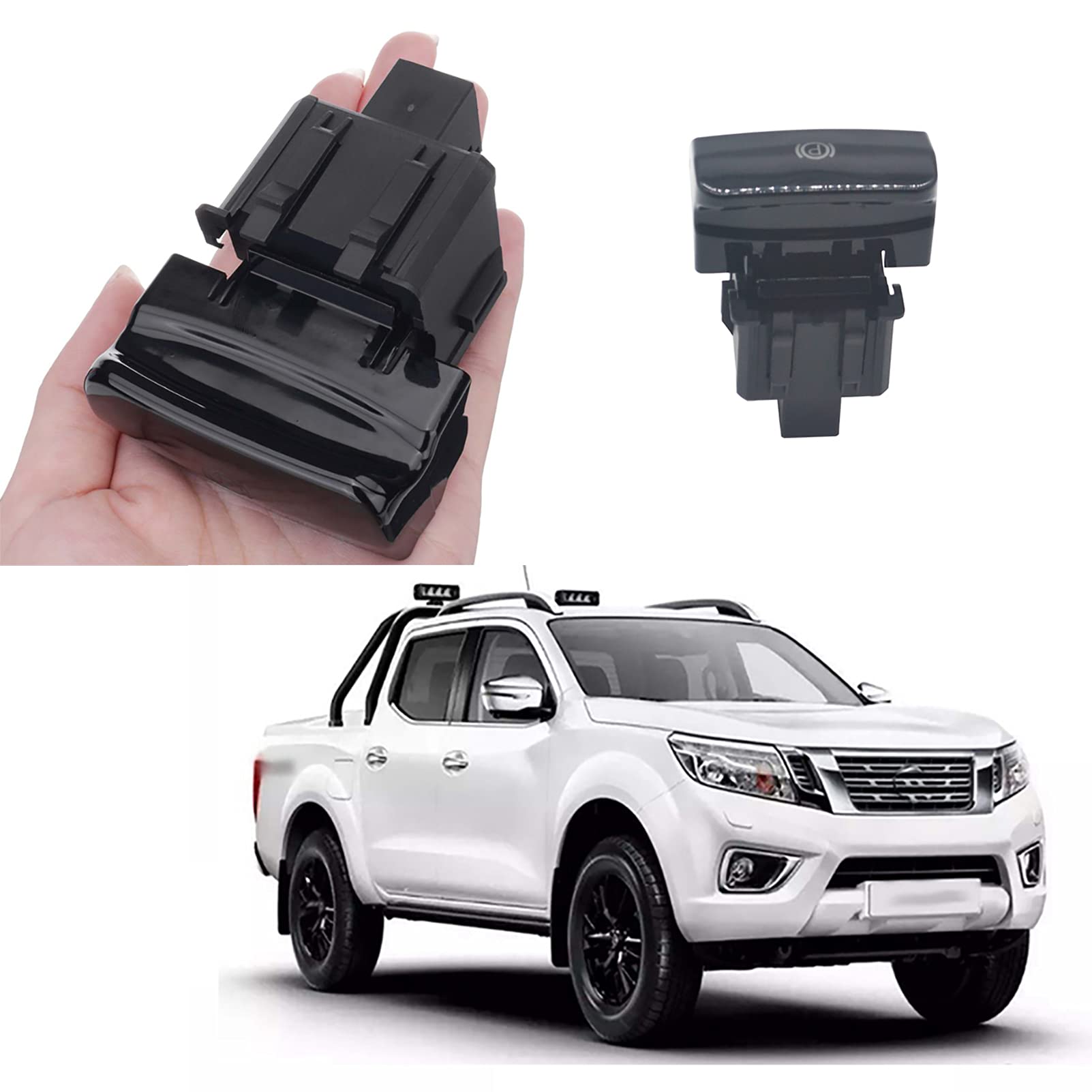 Interruttore Freno a Mano 470706 470703 per P-eugeot 3008 5008 C-itroen C4 Picasso Nero Lucido