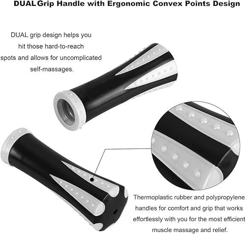 Vista 51 de Yansyi Varilla de rodillo muscular para atletas, barra de masaje corporal, libera puntos gatillo miofasciales, reduce el dolor muscular, tensión