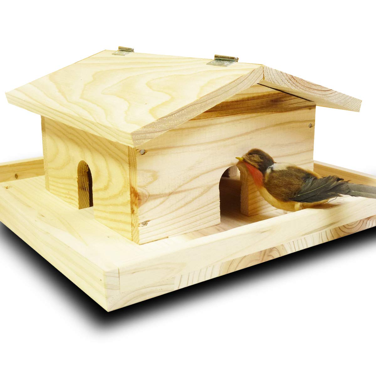 Amazon.co.jp: 野鳥用餌台（バードフィーダー） かわいいお家型の