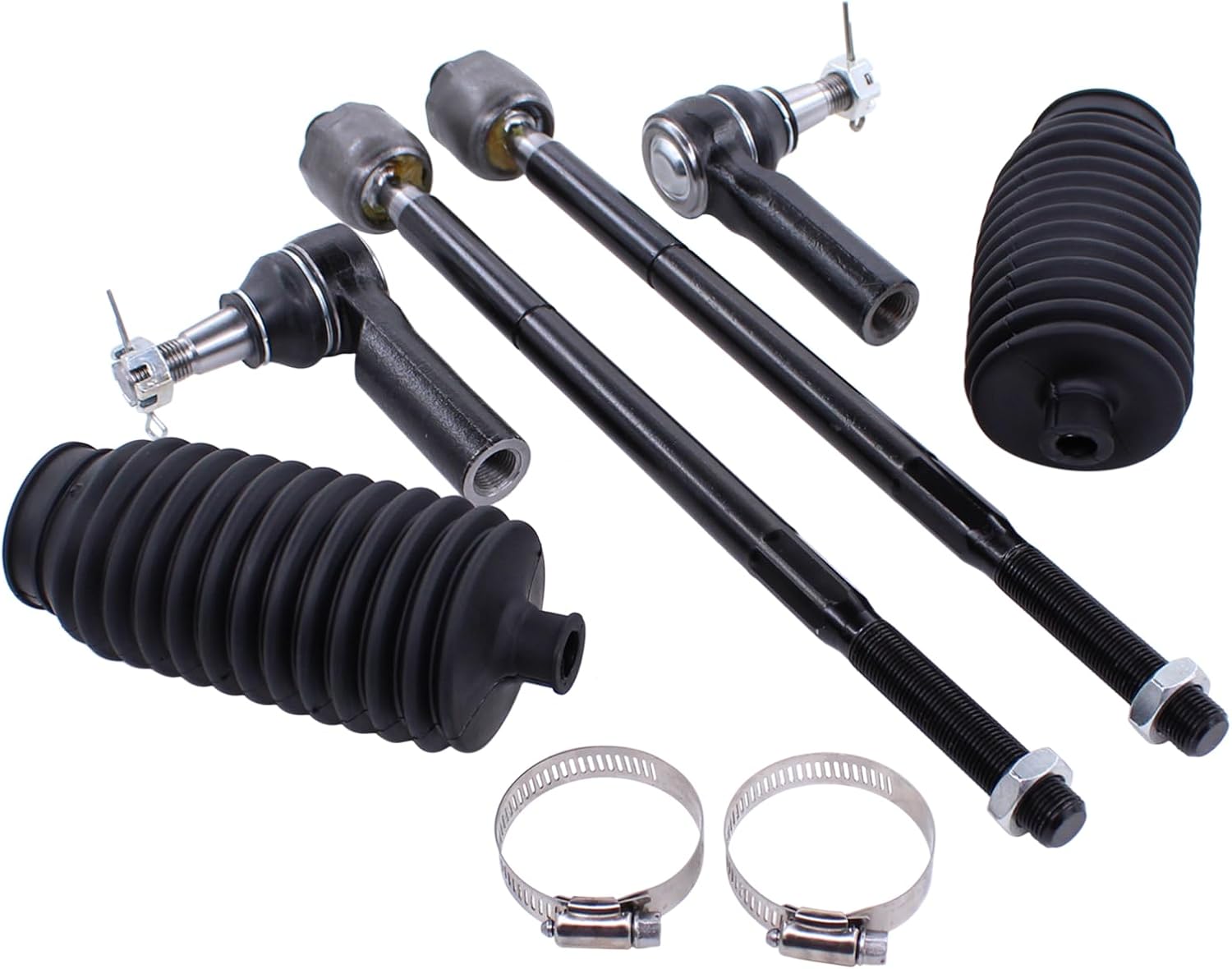 MOTOKU Front Inner and Outer Tie Rod Ends with Boot for Ram 1500 2013-2018